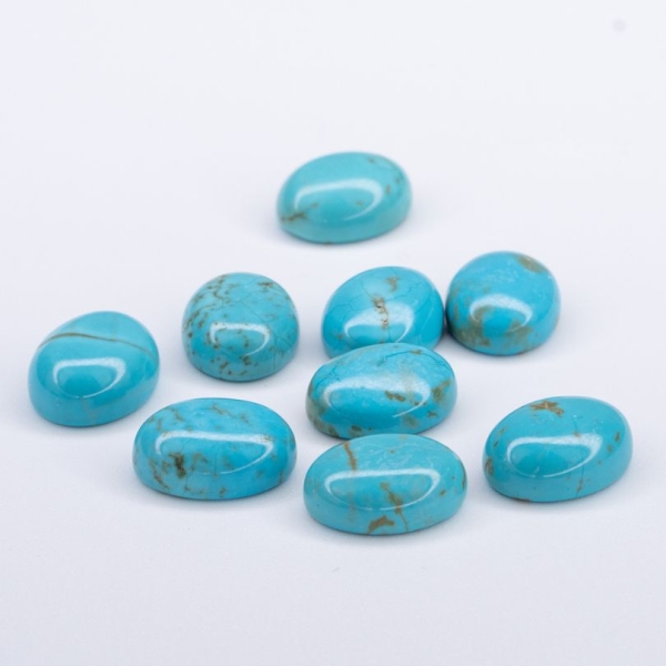 Türkis Cabochon oval 10 mm x 8 mm